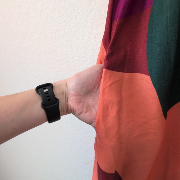 Farm Rio for Anthropologie Abstract Geometric High Neck Maxi Dress XS Multicolor - Picture 8 of 13